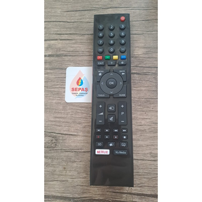 Arçelik Beko Smart TV Netflix My Media Tuşlu Geniş Kalıp Universal Kumandası