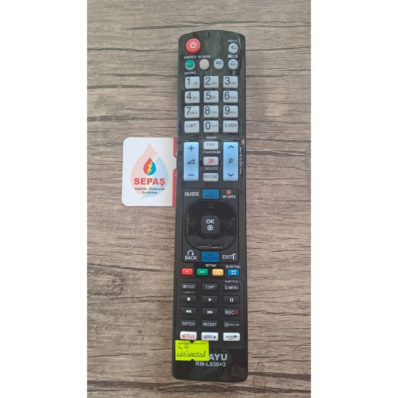 Huayu RM-L930+3 LG AKB72914004 Netflix-Amazon Tuşlu Lcd Led Tv Universal Kumanda