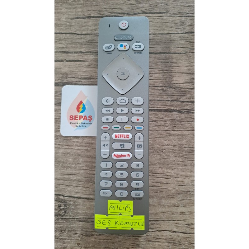 Philips Rakuten Tv - Netflix Tuşlu Lcd Led Tv Kumanda SES KOMUTLU