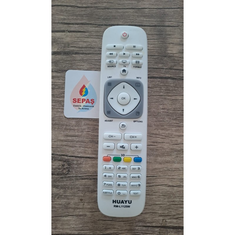 Philips RM-L1125W Universal LCD-LED Tv Kumandası 