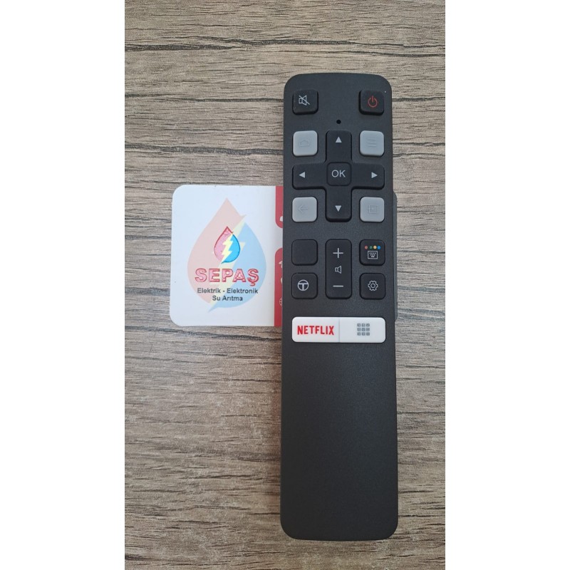Tcl RC 802V FMR1 50'' - 55'' Android Tv Netflix Tuşlu Akıllı Lcd Led Tv Kumanda SES KOMUTSUZ