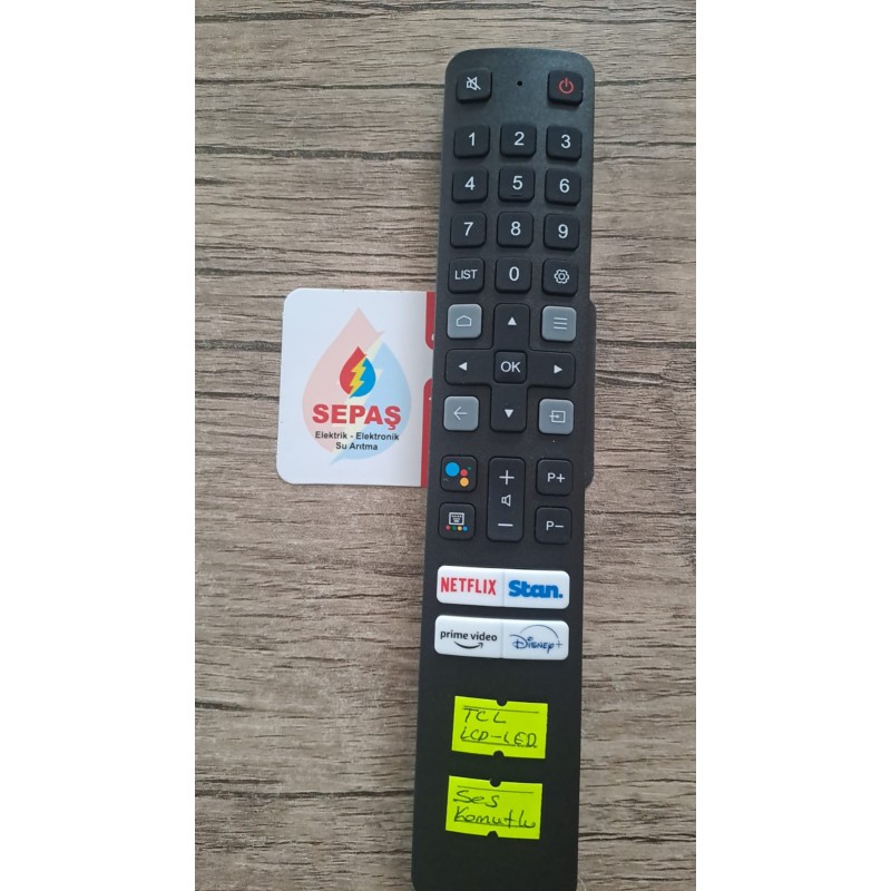 Tcl RC901V FAR1 Netflix- Prime Video Tuşlu Lcd-Led Tv Kumanda SES KOMUTLU