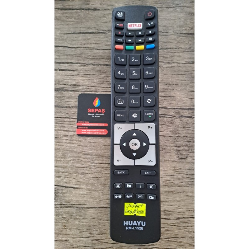  Vestel 55R6520F - Sharp RC5112 Netflix-Youtube Tuşlu Lcd-Led Tv Kumandası