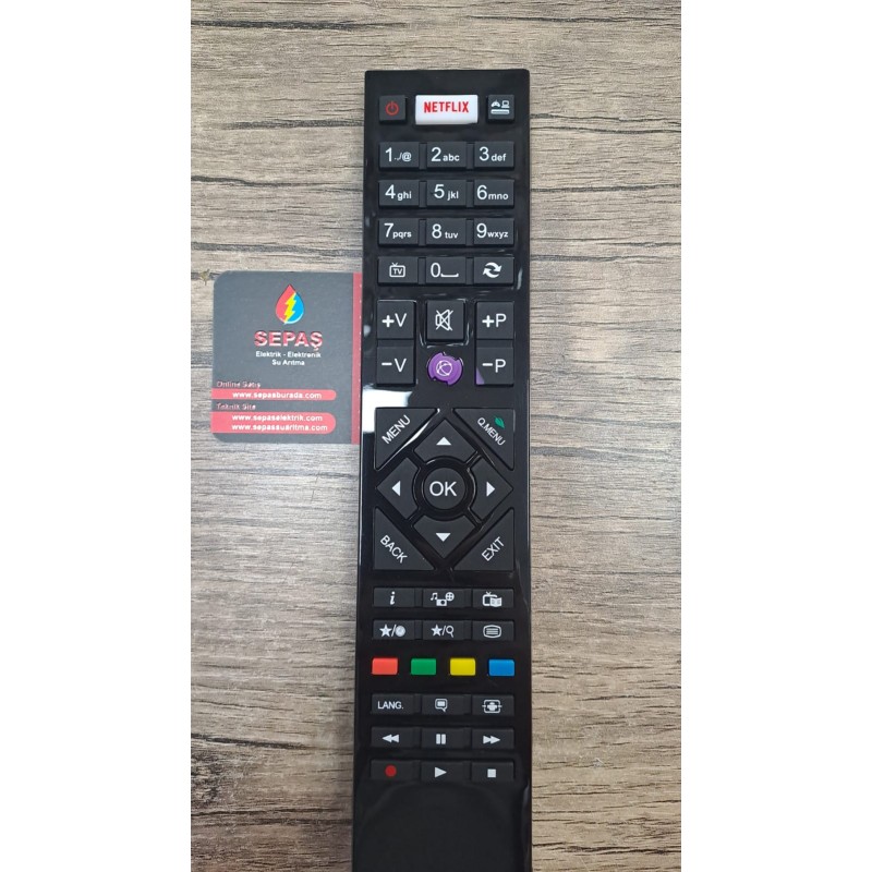  Vestel RC4880 Netflıx Tuşlu Yeni Model Mor Tuşlu Lcd-Led Tv Kumanda