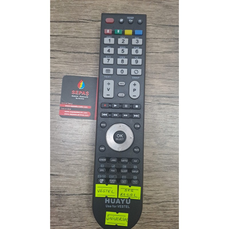 Vestel Universal Lcd Led Tv Kumandası Tüm modellerle uyumlu